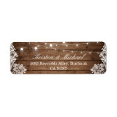 Rustikales Land Stall Holz String Lights Lace (Vorne)