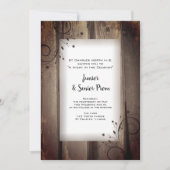 Rustikales Land Stallenholz Junior / Senior Prom Einladung (Vorderseite)