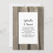 Rustikales Land Stallholz Hochzeit retten das Datu Save The Date (Vorderseite)
