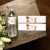 Rustikales Land Stiefel & Hat Wasser Flasche Etike Wasserflaschenetikett