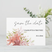 Rustikales Land Terracotta auf dem Monte Tamaro Save The Date (Stehend Vorderseite)