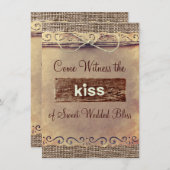 Rustikales Land-Vintage Einladung (Vorne/Hinten)