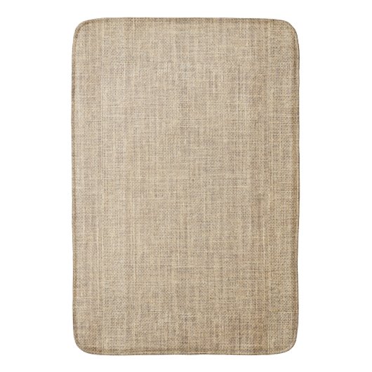 Rustikales Land-Vintage Leinwand Badematte (Vorderseite Vertikal)