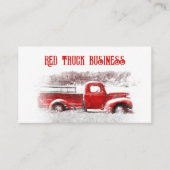 Rustikales Land Vintager weißer LKW Visitenkarte (Vorderseite)