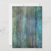 Rustikales Land | Vintages Holz | Brown Einladung (Rückseite)