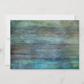 Rustikales Land | Vintages Holz | Brown Einladung (Rückseite)