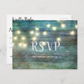 Rustikales Land | Vintages Holz | Brown Postkarte (Vorne/Hinten)