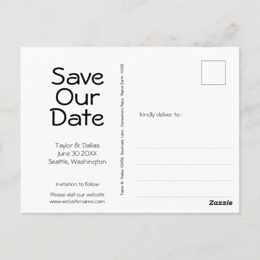 Rustikales Land | Vintages Holz | Brown Postkarte (Rückseite)