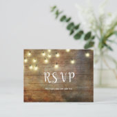 Rustikales Land | Vintages Holz | Brown Postkarte (Stehend Vorderseite)