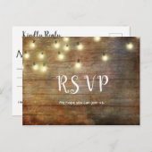 Rustikales Land | Vintages Holz | Brown Postkarte (Vorne/Hinten)