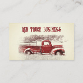 Rustikales Land Vintages Rotes Sepia Farm Truck Visitenkarte