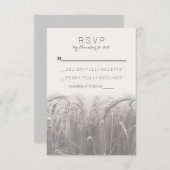 Rustikales Land Wedding RSVP Cards (Vorne/Hinten)