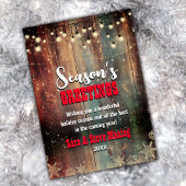 Rustikales Land Weihnachten leichte Schneeflocken