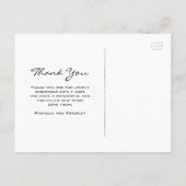 Rustikales Land Weihnachten Vielen Dank Einladungspostkarte (Rückseite)