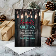 Rustikales Land Weihnachtslicht braun Feiertag