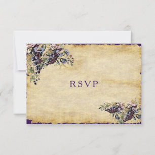 Rustikales Land, Weingarten, Hochzeit nach Maß RSVP Karte