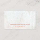 Rustikales Land Weißholz-Ohrring-Anzeiger Visitenkarte (Rückseite)