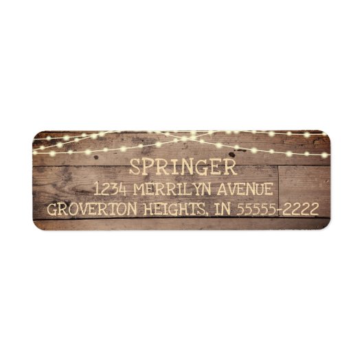 Rustikales Land Wood Fairy String Lights (Vorne)