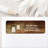 Rustikales Land Wood & Lighted Mason Jars Wedding (Insitu)