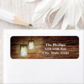 Rustikales Land Wood & Lighted Mason Jars Wedding (Insitu)