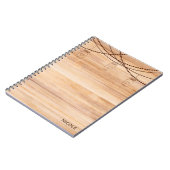 Rustikales Land Wood & Mason Jars Barn Personalisi Notizblock (Linke Seite)