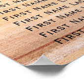 Rustikales Land Wood & Mason Jars Hochzeit Poster (Ecke)