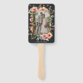 Rustikales Landblumensaal Grüne Hochzeit Programm Fächer (Rückseite)