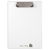 Rustikales Ländergeschäft Personalisiert Klemmbrett (Vorderseite)