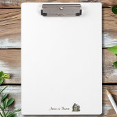 Rustikales Ländergeschäft Personalisiert Klemmbrett