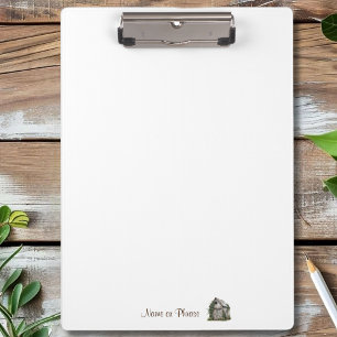 Rustikales Ländergeschäft Personalisiert Klemmbrett