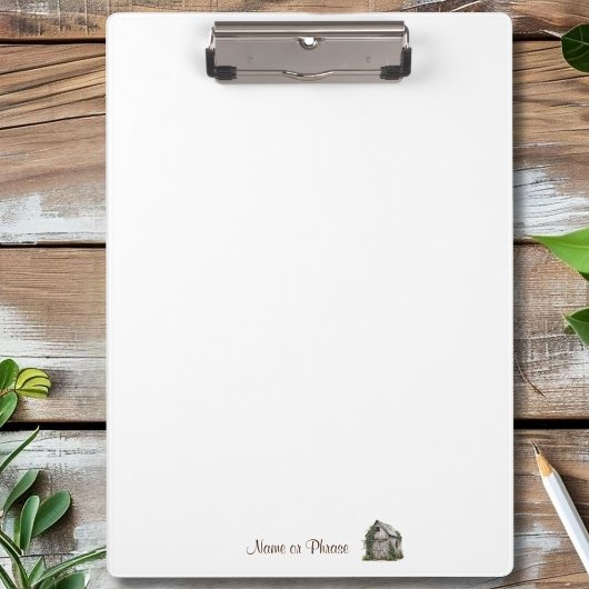 Rustikales Ländergeschäft Personalisiert Klemmbrett