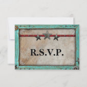 Rustikales Länderpapier RSVP-Karte RSVP Karte (Rückseite)