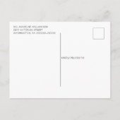 Rustikales Landgut mit einfachem Holz Save the Dat Ankündigungspostkarte (Rückseite)