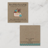 Rustikales Landhandwerk primitive Kraft Quadratische Visitenkarte (Vorne/Hinten)