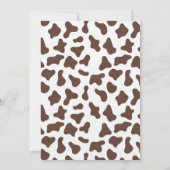 Rustikales Landhaus Babydusche Einladung (Rückseite)