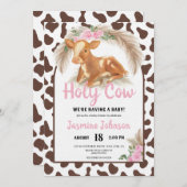 Rustikales Landhaus Babydusche Einladung (Vorne/Hinten)