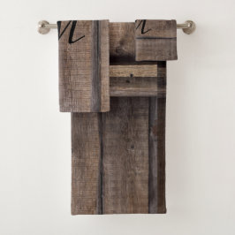 Rustikales Landhaus Badhandtuch Set