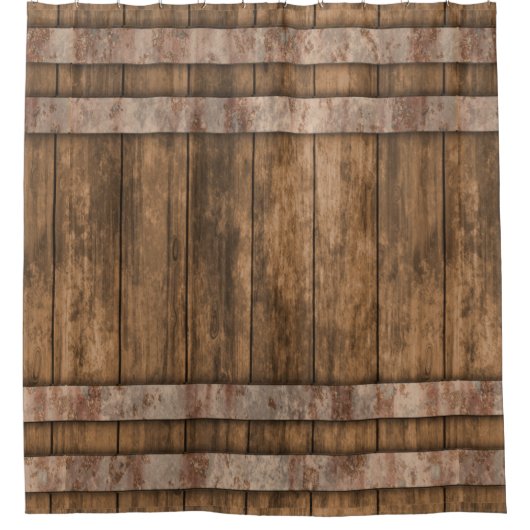 Rustikales Landhaus Duschvorhang (Vorderseite)