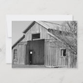 Rustikales Landhaus Einladung (Rückseite)