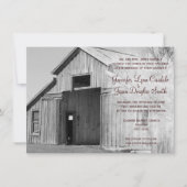 Rustikales Landhaus Einladung (Vorderseite)