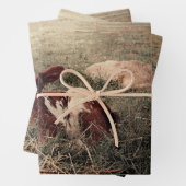 Rustikales Landhaus Geschenkpapier Set (Beispiel)