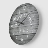 Rustikales Landhaus Große Wanduhr (Winkel)