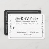 Rustikales Landhaus Hochzeit RSVP (Vorne/Hinten)