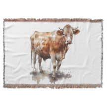 Rustikales Landhaus Kuh Portrait