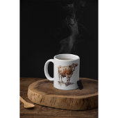 Rustikales Landhaus Kuh Portrait Kaffeetasse