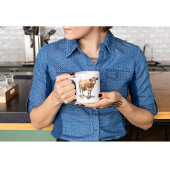 Rustikales Landhaus Kuh Portrait Kaffeetasse