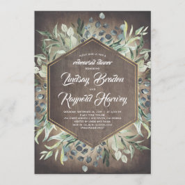 Rustikales Landhaus Probe Abendessen Einladung