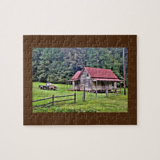 Rustikales Landhaus Puzzle (Horizontal)