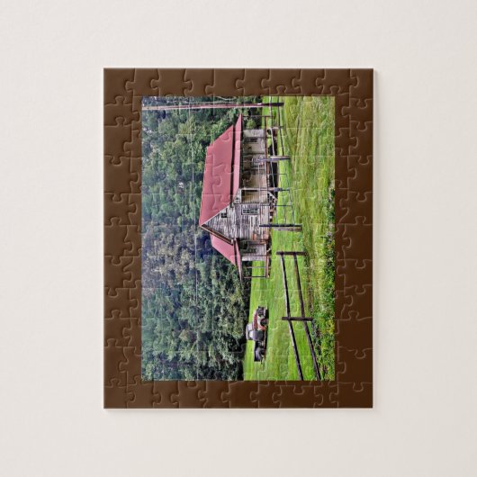 Rustikales Landhaus Puzzle (Vertikal)