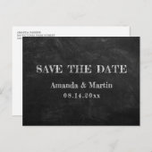 Rustikales Landhaus Save the Date Postkarte (Vorne/Hinten)
